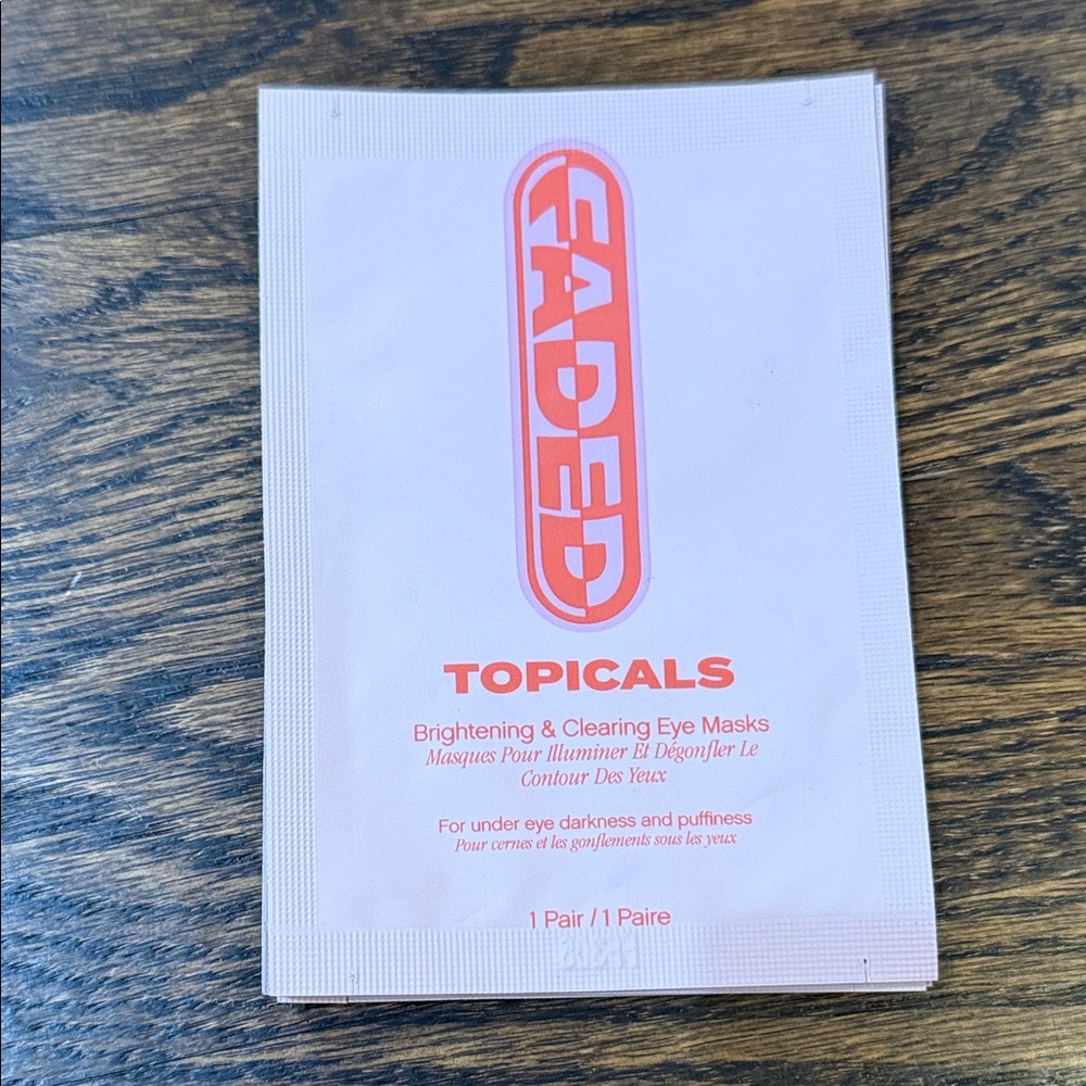 Three Topicals Brightening & Clearing Eye Masks - Pink